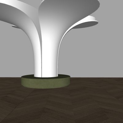 新中式树枝柱子 螺旋喇叭花瓣柱子 工业风异形装饰柱