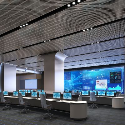 指挥中心控制中心监控室指挥室调度室远程交互中心