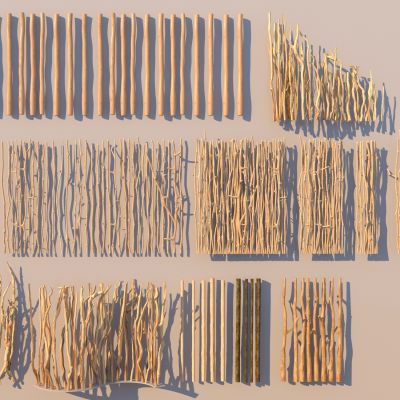 现代干树枝隔断 