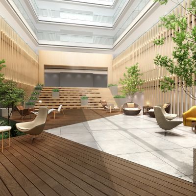 酒店大堂休闲走廊