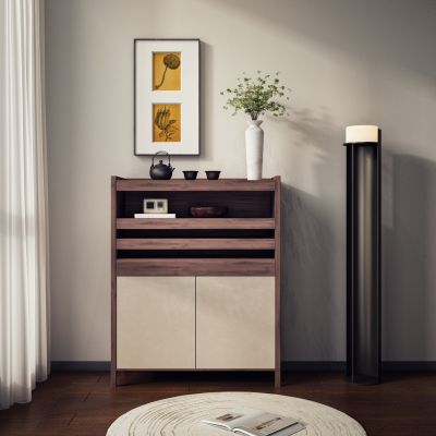 新中式边柜 斗柜 餐边柜 落地灯 挂画