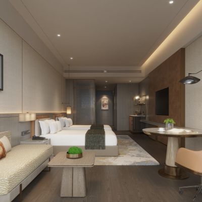 现代酒店客房3D模型