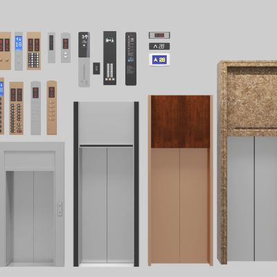 现代电梯门按键楼层显示器组合_电梯按钮(