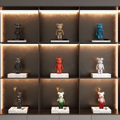 现代暴力熊摆件