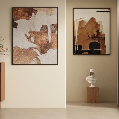 中古风侘寂装饰画 挂画