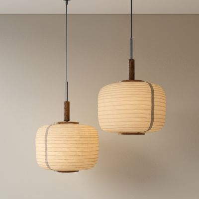 侘寂风纸质吊灯 装饰吊灯 艺术吊灯