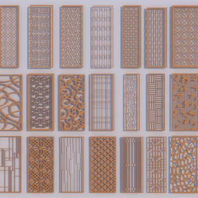 现代极简铝合金隔断