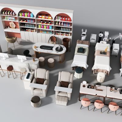 美容院吧台 美容床 美容仪器