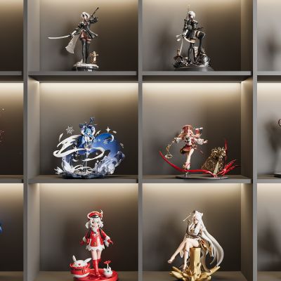 手办玩具模型 二次元模型 桌面摆件组合 手办装饰柜