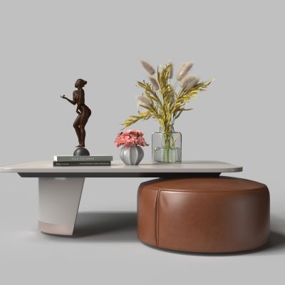 现代客厅茶几脚踏集合