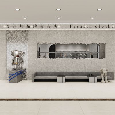 现代服装店门头