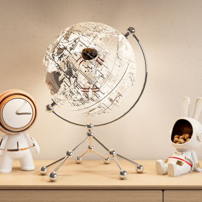 太空人摆件组合 微方透明地球仪 桌面摆件组合