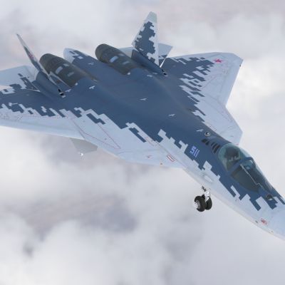 su57苏57战斗机落叶飘飞机带内饰