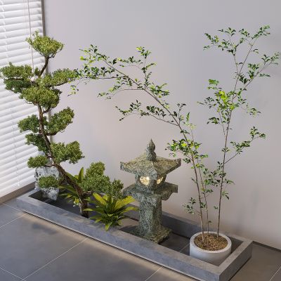  绿植植物景观造景 景观小品植物堆 造型塔