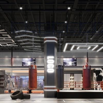 现代搏击馆健身房