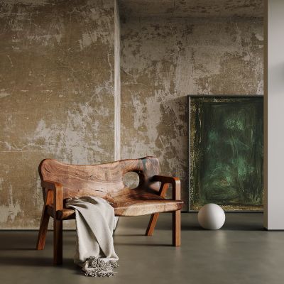 侘寂风中古单椅