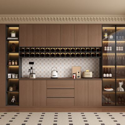 中古风酒柜 餐边柜