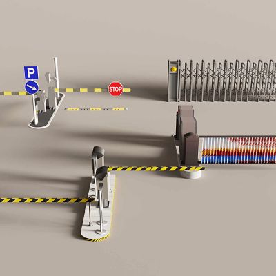 伸缩门 收费杆 闸口 安检口 岗亭 隔离带 自动门