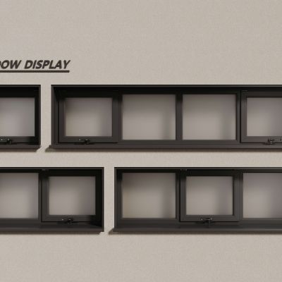 现代窗户  铝合金窗户 平开窗 落地窗