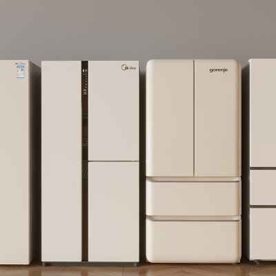 双开门四开门冰箱 智能三开门冰箱3D模型