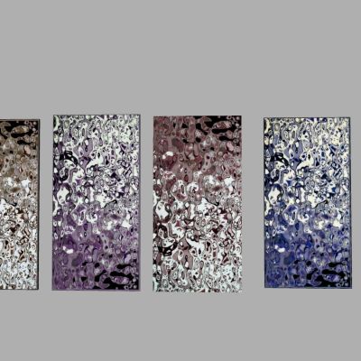 现代不锈钢护墙板 水波纹方形面板 天花吊顶墙饰