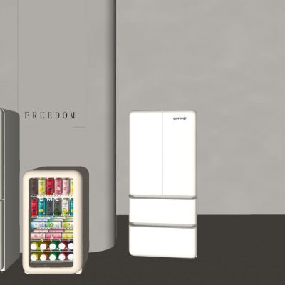 冷饮柜饮料冷藏柜 双开门四开门冰箱 智能冰箱