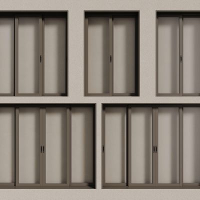 现代窗户  铝合金窗户 平开窗 落地窗