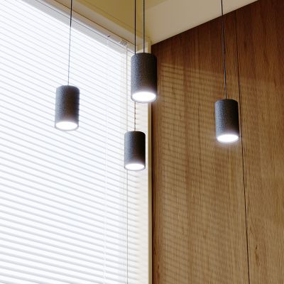  北欧工业风吊灯 西餐厅奶茶店吊灯 单头射灯筒灯