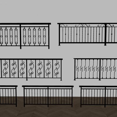 铁艺栏杆围栏护栏 铁艺雕花楼梯护栏