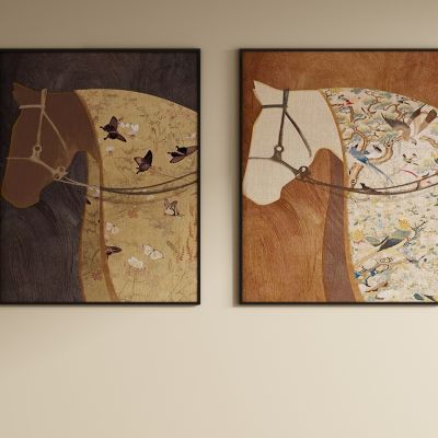 中古风装饰画挂画