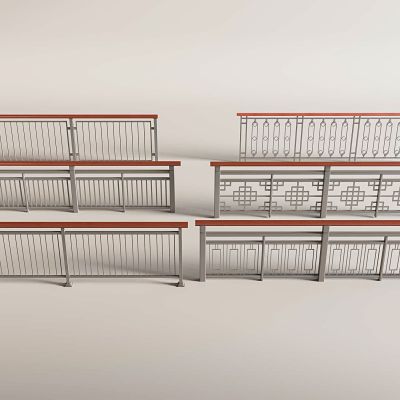 新中式栏杆 栅栏  围栏 护栏 雕花