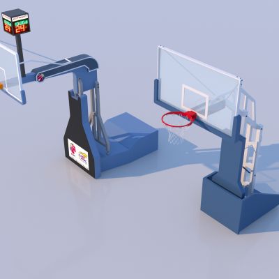 现代篮球架组合