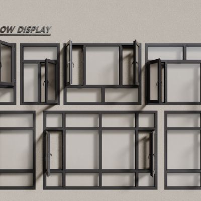 现代铝合金窗户