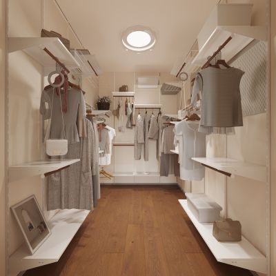 现代衣帽间