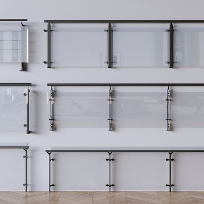 玻璃栏杆围栏护栏 楼梯玻璃栏杆护栏