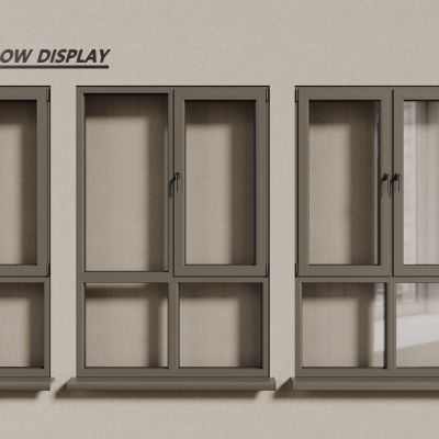 现代窗户  铝合金窗户 平开窗 落地窗