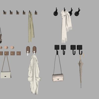 挂壁式挂衣钩挂钩 衣服包包雨伞挂钩