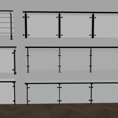 玻璃栏杆围栏护栏 楼梯玻璃栏杆护栏