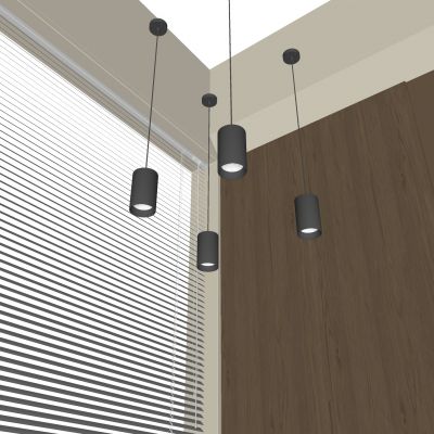  北欧工业风吊灯 西餐厅奶茶店吊灯 单头射灯筒灯