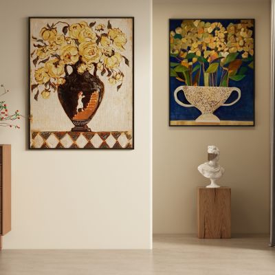 复古中古风装饰画挂画 