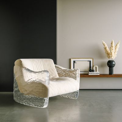 现代亚克力休闲椅