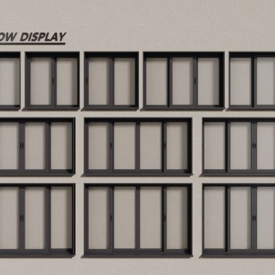 现代铝合金窗户