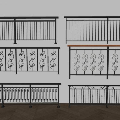 铁艺栏杆围栏护栏 铁艺雕花楼梯护栏