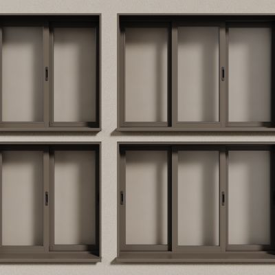 现代铝合金窗户