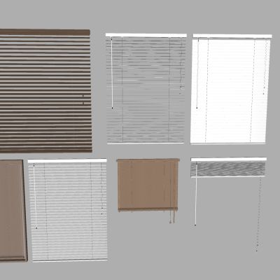 百叶帘拉帘卷帘 拉绳遮阳帘窗帘