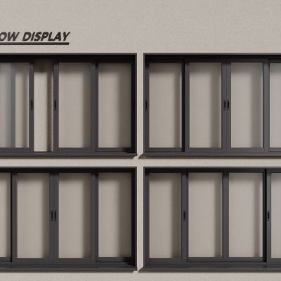 现代铝合金窗户