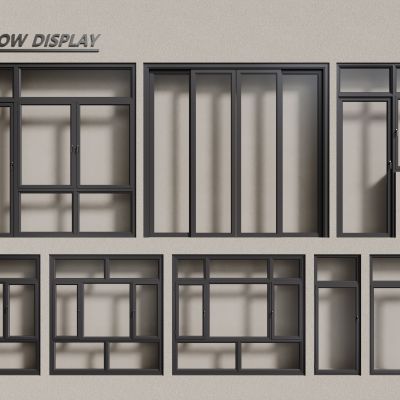 现代铝合金窗户