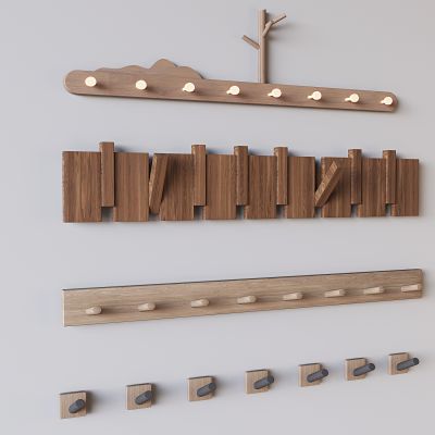 钢琴键挂衣钩挂钩 中古风衣帽架