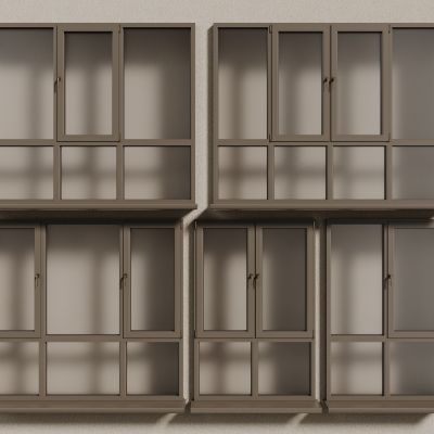 现代窗户  铝合金窗户 平开窗 落地窗