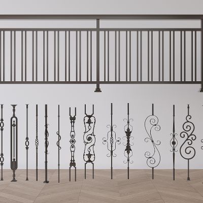 铁艺栏杆围栏护栏 楼梯铁艺雕花护栏